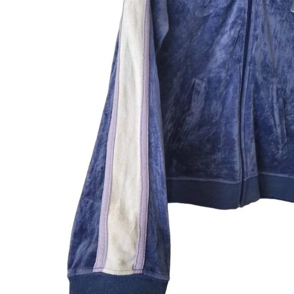 Jlo by Jennifer‎ Lopez Hoodie Jacket Size XL Blue color Full-zip Front Pockets